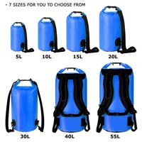 Bolsa Impermeable de PVC con Cierre Enrollable, Ligera y Portátil, para Viajes, Natación, Navegación, Kayak y Camping