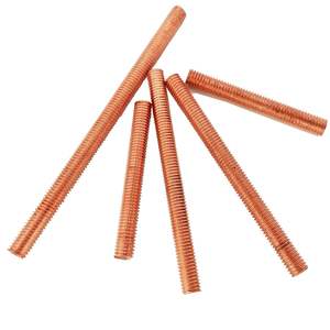 Foyoram M6 X 200 мм медные Резьбовые болты с метрической резьбой Cu-ETP цинковая отделка с плоской головкой Резьбовые болты в упаковке <span class=keywords><strong>2</strong></span> шт. - Product Image 2