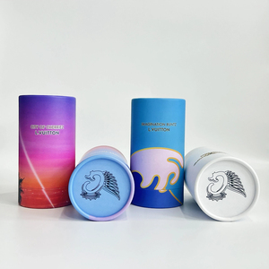 Eco Friendly <b>Recyclable</b> Biodegradable Round Foil Paper Tube Food Grade <b>Container</b> Powder Packaging Cardboard Waterproof Tube - Product Image 3