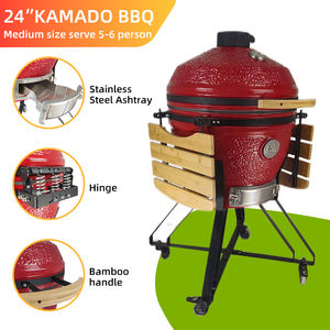 <span class=keywords><strong>Parrilla</strong></span> de Carbón y Horno Ahumador de 24 Pulgadas <span class=keywords><strong>con</strong></span> Compartimento para Especias, Estantes Laterales y Rejillas de Acero Inoxidable para Jardín - Product Image 5