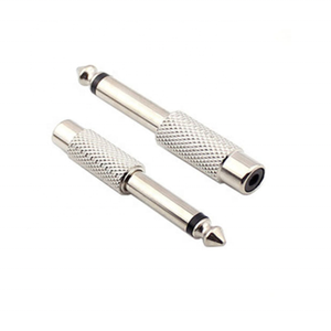 2 cực 3 cực Stereo Nickel mạ 1/4 \ "cắm RCA chuyển đổi âm thanh kết nối 6.35mm nam cắm RCA nữ Phụ Kiện & phụ tùng - Product Image 1