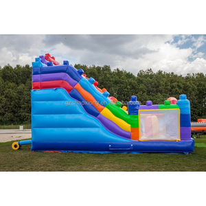 Thương mại <span class=keywords><strong>Inflatable</strong></span> lâu đài bouncy trẻ em bên khối nhà bị trả lại inflables Bouncer Casa nhảy lâu đài kết hợp làn đường trượt hồ bơi - Product Image 4