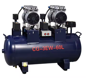 เครื่องอัดอากาศสำหรับทันตกรรม 60 ลิตร ได้รับการรับรองมาตรฐาน CE ใช้พลังงานไฟฟ้า 650 วัตต์ 0.5-0.8 เมกะปาสคาล สำหรับใช้งานในห้องปฏิบัติการสามเครื่อง - Product Image 4