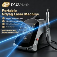 Perfectlaser Commercial 800W Nd Yag Laser 5 sondes 12ns Indolore Sûr Élimination des taches de rousseur Utilisation en clinique Machine d'élimination des tatouages