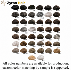 Parrucchino da <span class=keywords><strong>uomo</strong></span> monopezzo senza pieghe, invisibile, in pizzo svizzero, con capelli umani indiani, per acconciature - Product Image 6