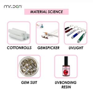 Kit de gemmes dentaires DIY professionnel Mr.Den avec lampe de polymérisation et <span class=keywords><strong>colle</strong></span> de qualité alimentaire <span class=keywords><strong>pour</strong></span> usage domestique - Product Image 4