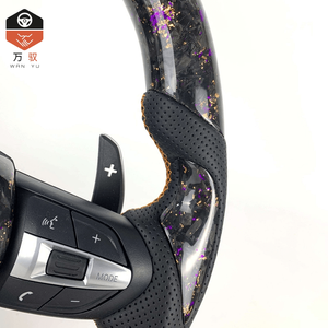 Marquage rouge personnalisé avec bordure noire perforée F01 F06 F10 F11 F15 F20 F21 F22 F30 F31 F32 F36 M3 <span class=keywords><strong>M5</strong></span> M6 pour volant pour BMW - Product Image 3