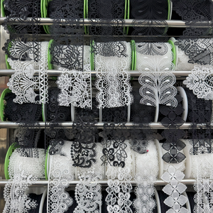 Erkoumi 2025 White Water Soluble <strong>Lace</strong> <strong>Fabric</strong> Eco-Friendly Jacquard Brocade for Luxury Abayas Party Dresses Embroidered African - Product Image 1