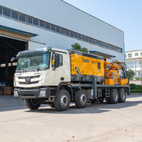 Machine de forage de puits profonds haute performance et robuste, fabriquée directement par le fabricant, avec un camion équipé d'une plateforme de forage de puits d'eau