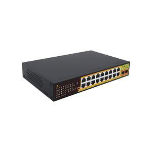 Genata สวิตช์2.5G SFP POE <span class=keywords><strong>20</strong></span>พอร์ตสำหรับระบบ CCTV พอร์ต16 POE 240W IEEE802.3af /at/bt Watchdog 6KV ป้องกันฟ้าผ่า - Product Image 2