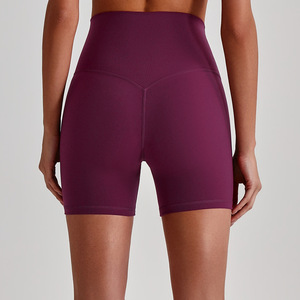 Shorts de Yoga de Cintura Alta para <span class=keywords><strong>Mujer</strong></span>, Compresión de 3 Pulgadas, Ultra Suaves, Levanta Glúteos - Product Image 4