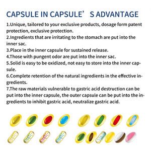Complément alimentaire de haute qualité en gélules à double couche, nouvelle forme posologique, capsules dans des capsules, stimule le système immunitaire, gélules - Product Image 5