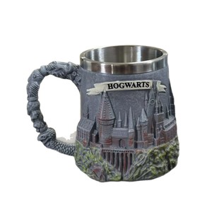 Tasses en verre et verres à bière avec armoires de famille de Poudlard, souvenirs de films, design 3D, pour anniversaire et Noël - Product Image 4