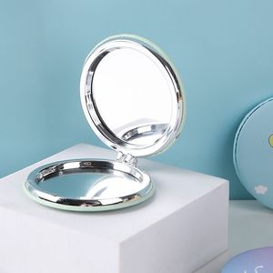 Compact <b>Mirror</b> Round Pocket <b>Mirror</b> Plastic Frame Dual Sided 3X Magnification <b>Foldable</b> Makeup <b>Mirror</b> For Women Students - Product Image 2
