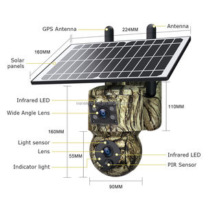 كاميرا UBox 538-6M-G تعمل بالطاقة الشمسية مع واي فاي 4G وعدسة مزدوجة بدقة 6 ميجابكسل، مقاومة للماء IP67، قابلة للتحريك والإمالة، مع صوت ثنائي الاتجاه ورؤية ليلية وكشف للحركة - Product Image 6