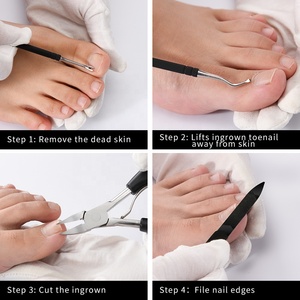 Set di strumenti incarniti <span class=keywords><strong>per</strong></span> Manicure <span class=keywords><strong>per</strong></span> <span class=keywords><strong>unghie</strong></span> in acciaio inossidabile resistente e resistente <span class=keywords><strong>per</strong></span> <span class=keywords><strong>unghie</strong></span> spesse - Product Image 4