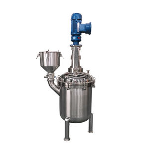 Reactor Vertical Sanitario de Acero Inoxidable, Capacidad de 100L, Mezclador de Líquidos Cosméticos, Bomba PLC Semiautomática, Estándar GMP - Product Image 2