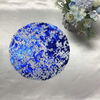 Napperons de Table Ronds de Luxe Jetables Effet Maille Dorée pour Noël, Mariages, Anniversaires et Décoration de Fête