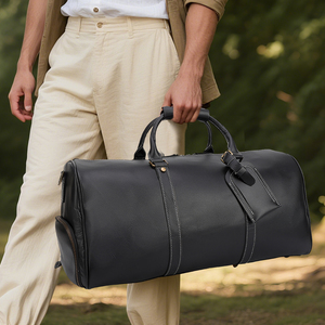 Bolsa <span class=keywords><strong>de</strong></span> Viaje <span class=keywords><strong>de</strong></span> Cuero Genuino <span class=keywords><strong>de</strong></span> Gran Capacidad, Bolsa Deportiva <span class=keywords><strong>de</strong></span> Gimnasio para <span class=keywords><strong>Hombre</strong></span> con Cierre <span class=keywords><strong>de</strong></span> Cremallera para Viajes <span class=keywords><strong>de</strong></span> Fin <span class=keywords><strong>de</strong></span> Semana - Product Image 3