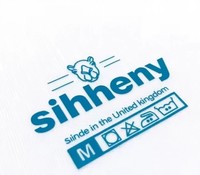 Autocollants imperméables en vinyle thermocollant pour t-shirts personnalisés avec logo et nom, étiquettes d'entretien sans étiquette, étiquettes de col, conception pour presse à chaud