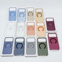 Étui de téléphone avec fenêtre pop-up magnétique IC en acrylique rigide de couleur haute transparence avec recharge sans fil et emballage pour iPhone 18 Pro Max