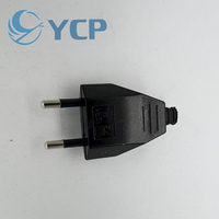 Nouvelles prises électriques de type allemand, norme européenne, 2 broches, câbles réseau, 2,5 A, 220 V, contact électrique