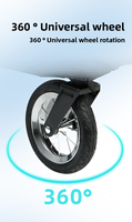 2026 Chariot de transport pour animaux de compagnie réglable, pliable, portable, avec 4 roues, grand format, en maille respirante