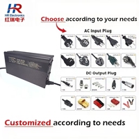Chargeur de batterie intelligent en alliage d'aluminium pour tricycle, charge rapide avec sorties 36V20A-72V20A