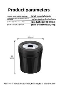 Cendrier rotatif Dericsson, nouveau design, pour voiture et bureau, double usage, sans fumée, boîte de rangement pour cendres - Product Image 6