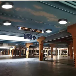 Commercial Stairwell Balcony Parking Lot Emergency Sensor LED Bulkhead Smart Ceiling Oyster Light