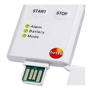 เทสโต้ 184-T1 เครื่องบันทึกข้อมูลอุณหภูมิแบบ USB ใช้ครั้งเดียว หน่วยความจำข้อมูลการวัด 90 วัน สามารถจัดเก็บค่าการวัดได้สูงสุด 16,000 ค่า - Product Image 4