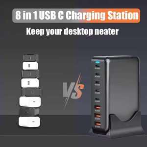 Multi Functional 600W Desktop GaN Quick PD <strong>Charger</strong> <strong>8</strong> Ports USB Type C Adapter LED Indicator for Mobile Phone Laptop Smart Watch - Product Image 4