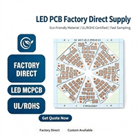 Service OEM de circuits imprimés CEM1 : Carte PCB LED triangulaire à 8 modules pour ventilateur de plafond et lampe de plafond ronde