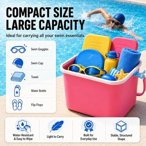 Waterproof PVC Swimming <b>Bag</b> Fashionable Modern Design Leak-proof 2000ML Foldable Lunch Box Snack Portable Food <b>Storage</b> <b>Bag</b> - Product Image 4