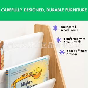 Wooden Childrens Bookshelf Multi Layer Storage <b>Rack</b> For Bedroom Reading <b>Shelf</b> - Product Image 3