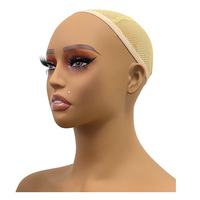 Tête de mannequin femme réaliste avec épaules tête de mannequin avec buste pour perruques, maquillage, accessoires de beauté