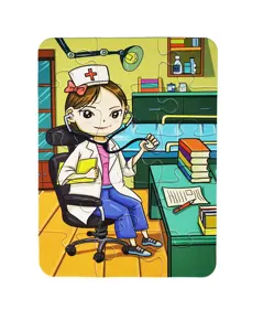 Premium Thick Adults Family Toy Dental Doctor Custom Branded Jigsaw Puzzle Game