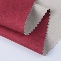 Tissu en cuir Rexine personnalisé 0,4 mm 50% coton 50% PU imprimé simili cuir doux tissu de beauté en cuir pour vêtements