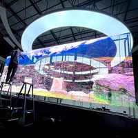 Écran LED transparent personnalisé RAVLED pour intérieur/extérieur, P3.9, garantie 5 ans, luminosité 1000 cd, utilisation publicitaire