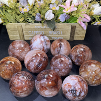 Vente en gros de boules d'artisanat en cristal de haute qualité, sphères de quartz rouge naturel pour la décoration de la maison