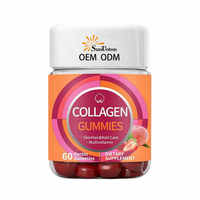 Complément alimentaire beauté multivitaminé pour la peau, les cheveux et les ongles, emballage personnalisé, 60 gommes