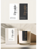 Label perekat timbul Foil emas kustom untuk lilin stiker tahan air untuk botol lipstik parfum bermerek mewah