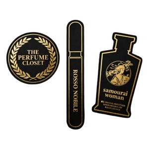 Tiras de probador de perfume de papel especial en blanco y negro personalizadas soporte de fragancia para tarjetas de visita con logotipo de serigrafía - Product Image 5
