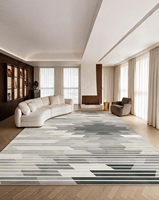 Tapis de sol moderne et minimaliste en polyester, imprimé à la machine, à poils ras, surface douce en velours, écologique, vente en gros d'usine