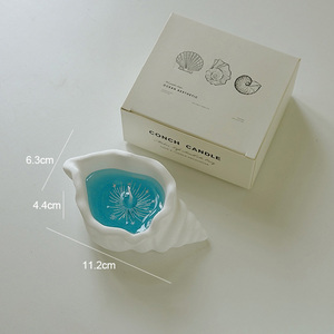 Vỏ nến hình dạng sáp đồ trang trí hương thơm tươi đại dương Seashell Jelly sáp nến thơm bầu không khí lưu niệm - Product Image 5