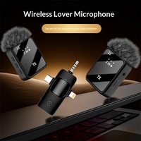 Neues F11-2 Lavalier-Mikrofon, kabellos, All-in-One, Live-Streaming, ein Sender, zwei Empfänger, Rauschunterdrückung, 100Hz-20kHz