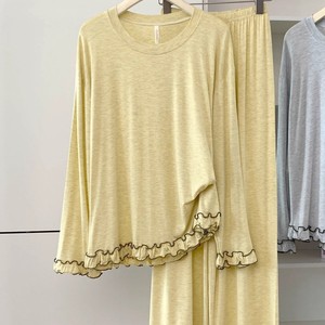 <span class=keywords><strong>Pyjama</strong></span> en maille modale pour femmes, personnalisé, décontracté, respirant, thermique, confortable, vêtements de nuit avec hauts à <span class=keywords><strong>manches</strong></span> <span class=keywords><strong>longues</strong></span> - Product Image 2