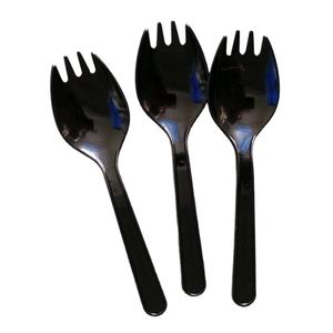 Ensemble de couverts jetables en plastique naturel résistant, fourchettes, cuillères et couteaux - Product Image 1