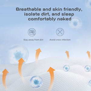 Draps de lit carrés en coton jetables, matériau SMS écologique, doux <span class=keywords><strong>et</strong></span> respectueux de la peau, pour salons de beauté <span class=keywords><strong>et</strong></span> voyages, vente en gros - Product Image 4