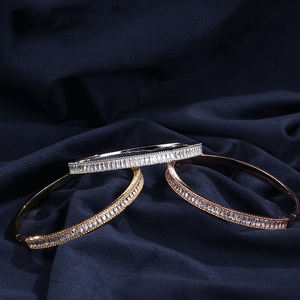 Bracelet RAKOL BP158, bijoux de mariage, luxe, rectangle, zircon, mode, CZ - Product Image 3